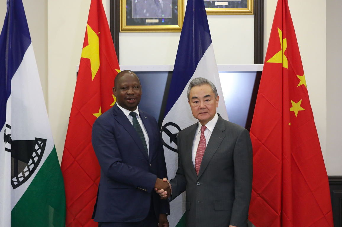 LESOTHO-MASERU-FM-CHINA-WANG YI-TALKS