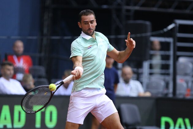(SP)CROATIA-OSIJEK-DAVIS CUP-QUALIFIER-CRO VS FRA