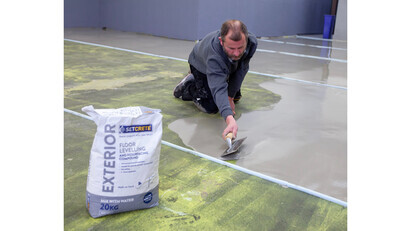 Setcrete Exterior Creates Showroom Finish for Garage Floor 