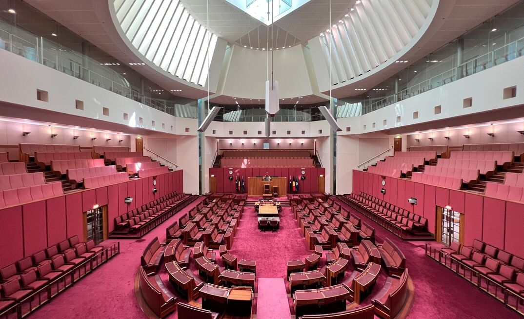 The Australian Senate chamber.