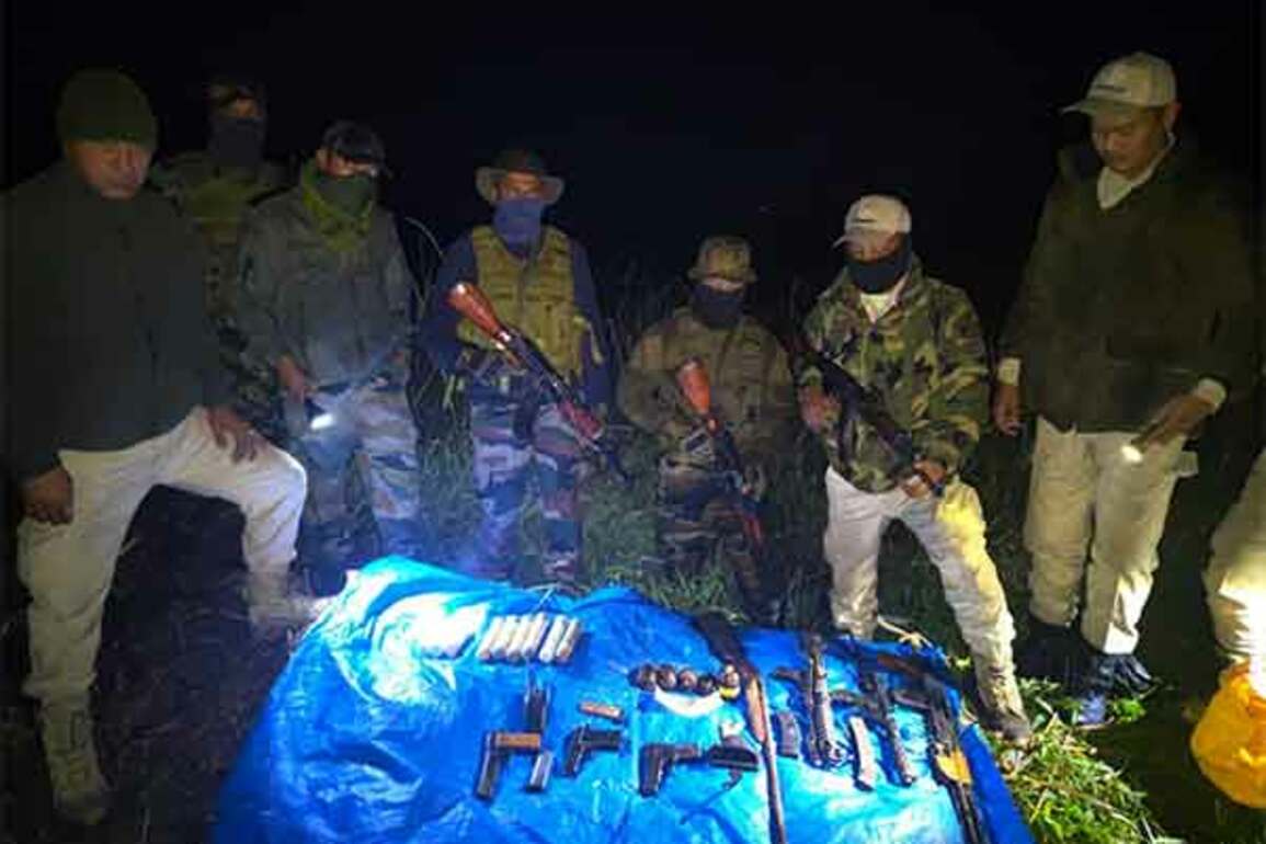 Manipur: Police recovers arms, explosives from Imphal West District