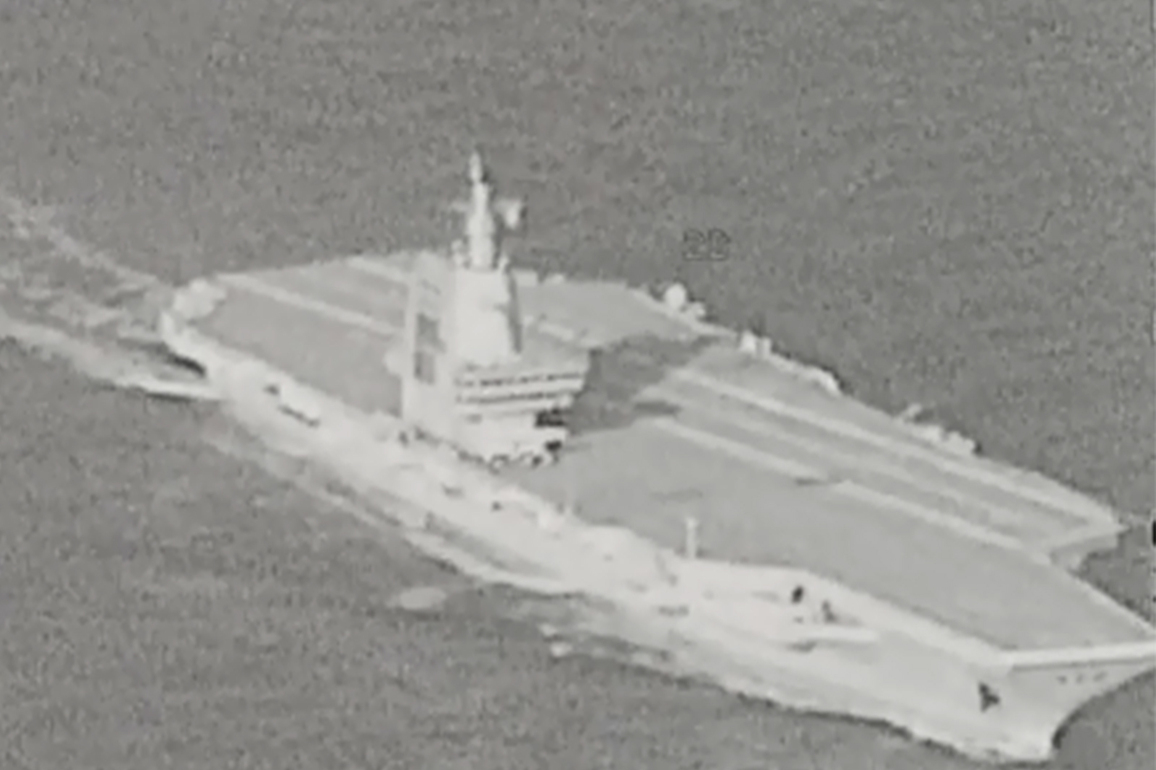 Taiwan spots new Chinese aircraft carrier Fujian transiting Taiwan Strait