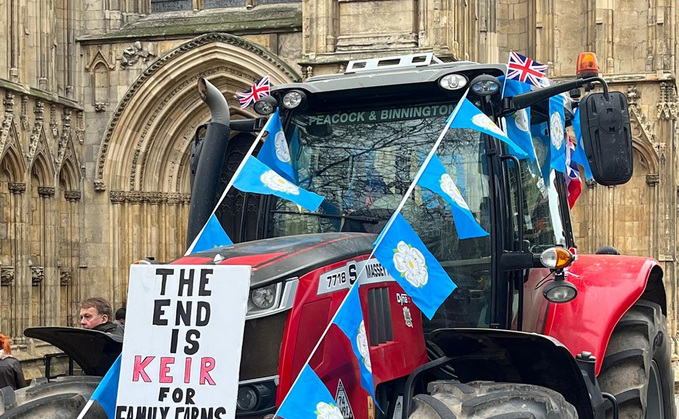 A 'March to the Minster' is taking place in York in protest of Government plans to change Inheritance Tax rules.