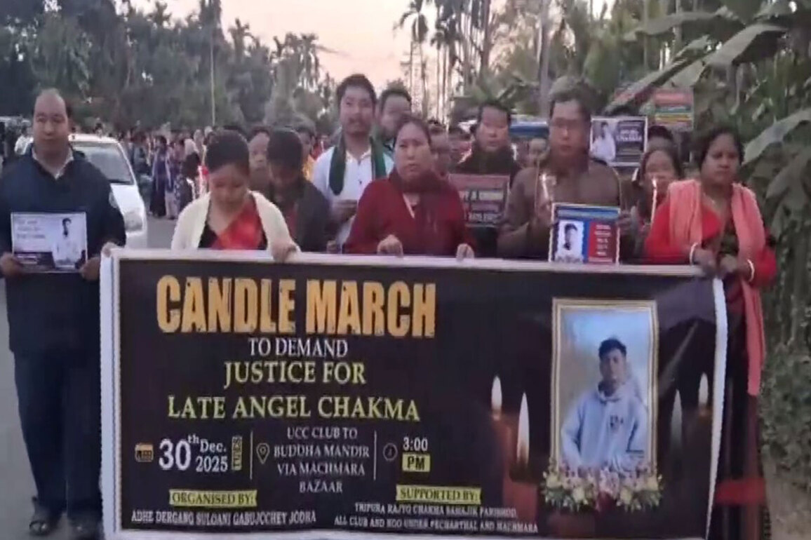 Anjel Chakma case: Candle march held across Delhi, Agartala; police intensifies efforts to nab sixth accused