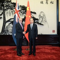 CHINA-BEIJING-ZHAO LEJI-AUSTRALIAN PM-MEETING (CN)