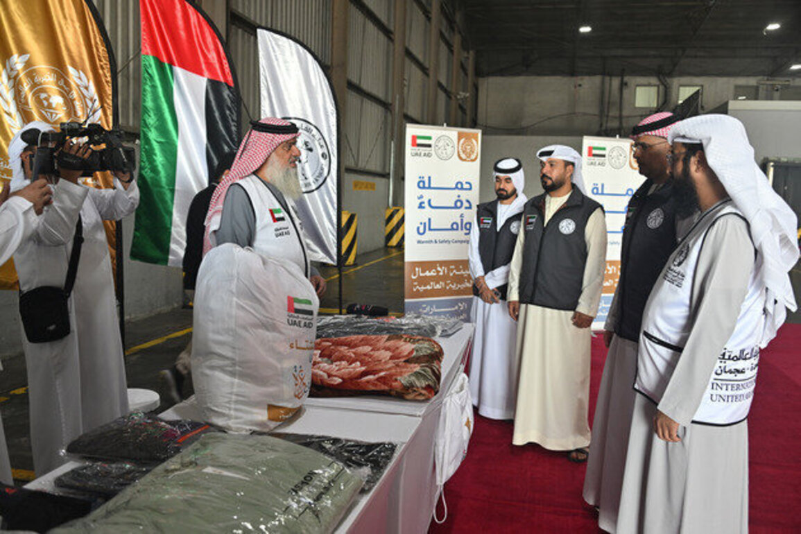 UAE's International Charity Organisation sends 51 tonnes of winter clothing to Gaza