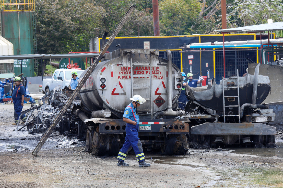 PANAMA-PANAMA CITY-TANKER TRUCK-EXPLOSION