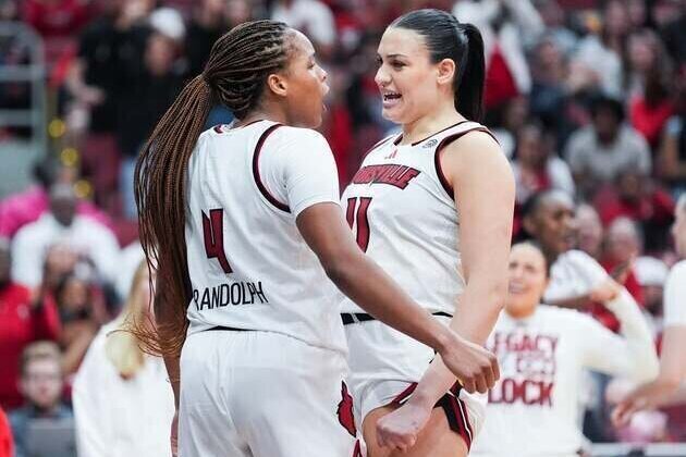 No. 3 Louisville pulls away from No. 14 Vermont in tourney opener