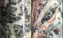  Core from Keats (left) at Queensway in Newfoundland, Canada and from Fosterville (right)