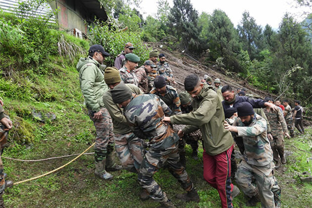 3 Indian Army personnel dead, 6 missing after landslide hits Sikkim military camp