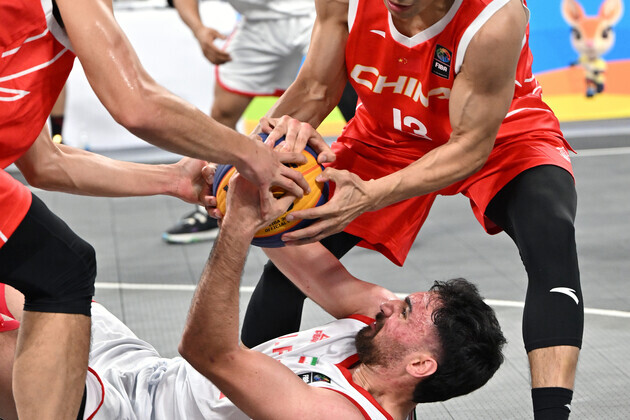 (SP)CHINA-HAINAN-SANYA-ASIAN BEACH GAMES-3X3 BASKETBALL-MEN'S GROUP A-CHN VS IRI(CN)