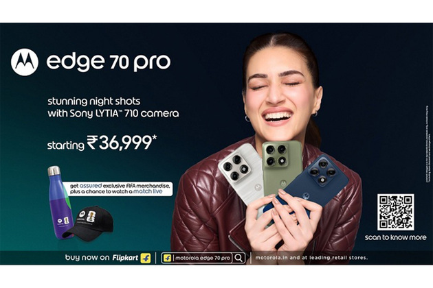 motorola edge 70 pro Goes on Sale with 50MP Sony-LYTIA Camera, FIFA Goodies & a Chance to Watch the FIFA World Cup 2026 - starting Rs 36,999*