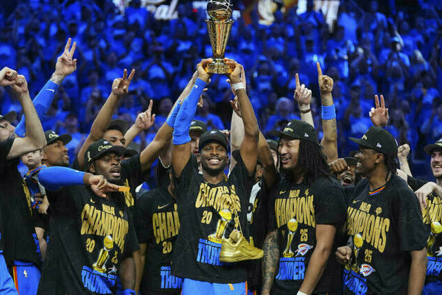 Thunder claim first NBA title after overcoming underdog Pacers