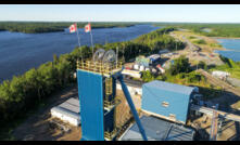 Battle North Gold Corp's Bateman project. Evolution's Red Lake mine can be seen in the background across the lake.