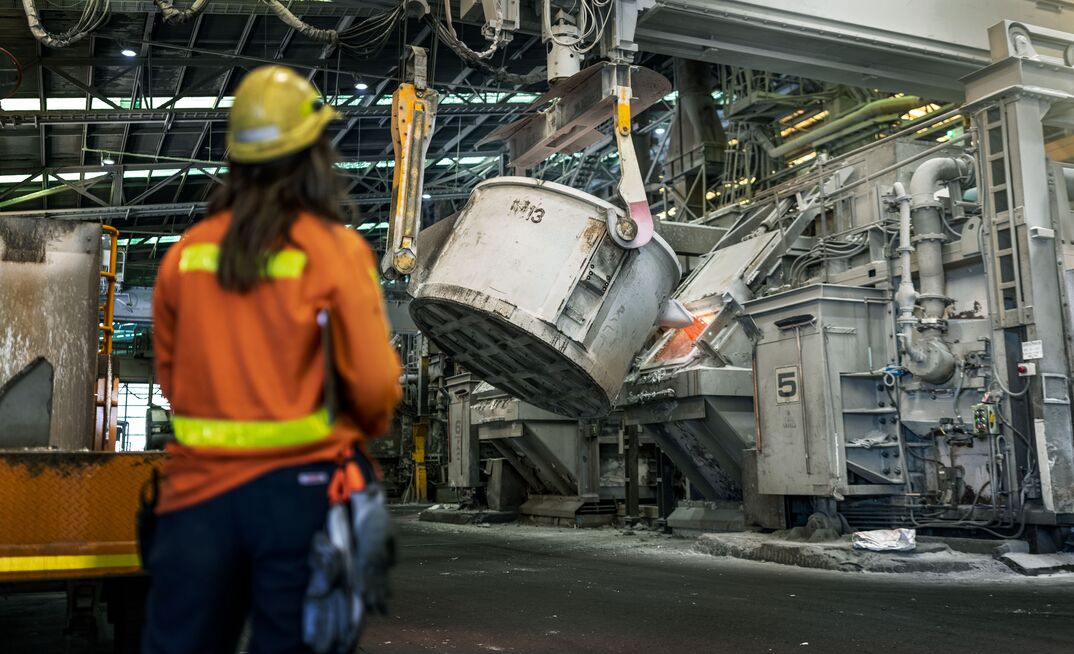 The Tomago smelter produces more than a third of Australia’s aluminium.