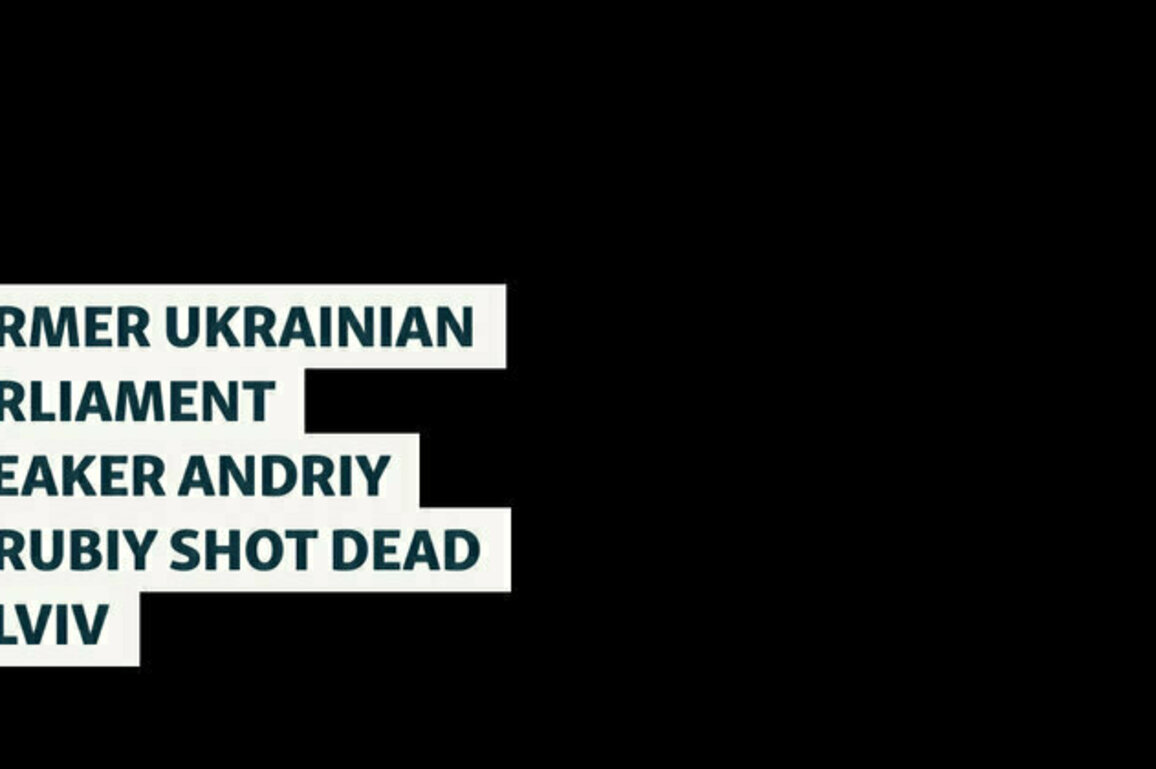 Former Ukrainian Parliament Speaker Andriy Parubiy Shot Dead In Lviv