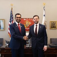 US Vice President welcomes Sultan Al Jaber to White House