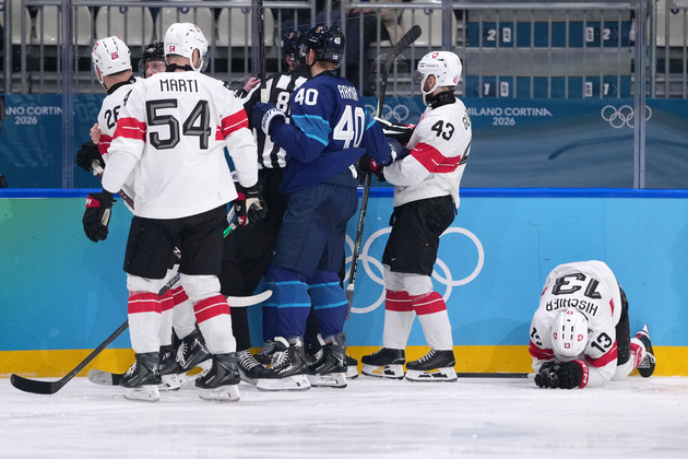 (MICO2026)ITALY-MILAN-OLYMPIC WINTER GAMES-ICE HOCKEY-MEN-PLAY-OFFS QUARTERFINALS-FIN VS SUI