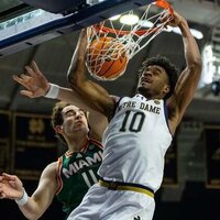 Miami downs Notre Dame, runs win streak to 10 games