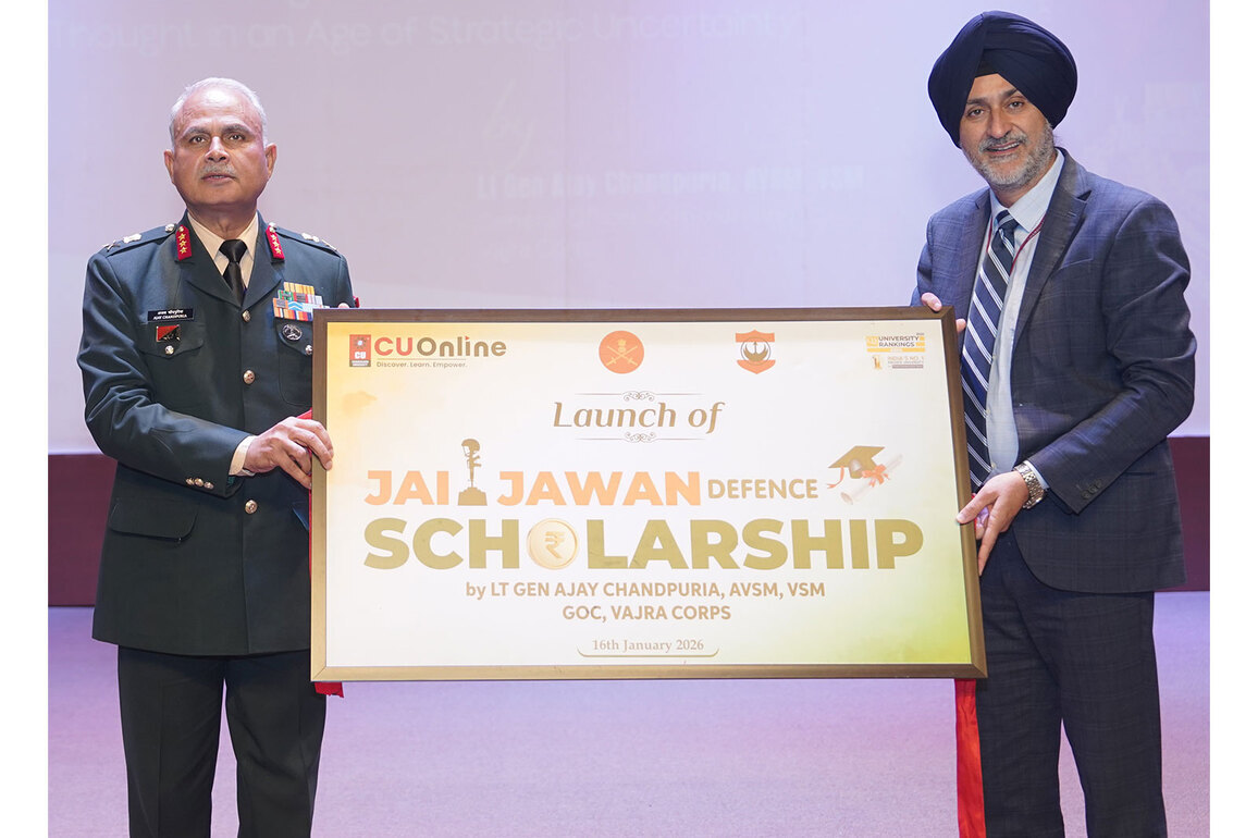 Chandigarh University Launches 'CU Online Jai Jawan Scholarship' for Family Members of Defense Personnel