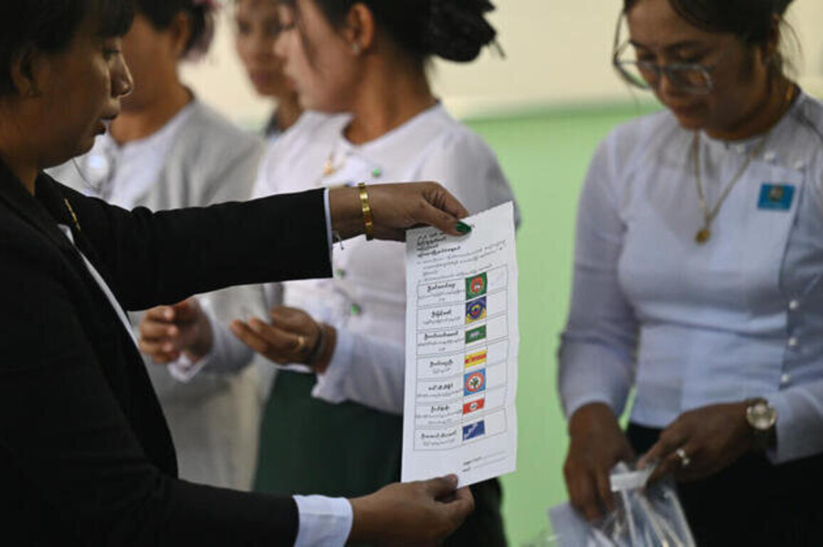 Myanmar pro-military party official says 'winning' junta-run poll