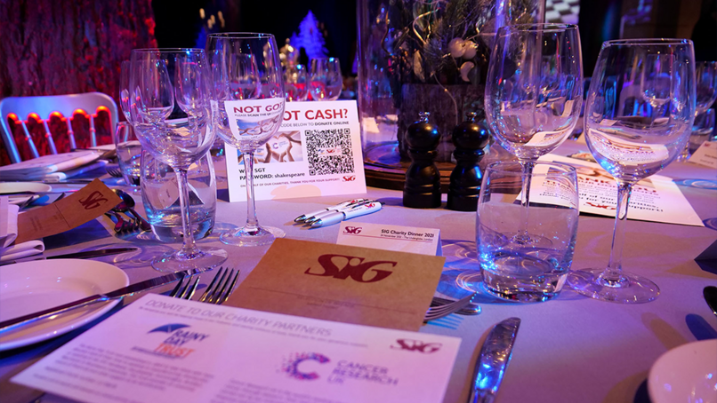 SIG inaugural gala dinner raises £50,000 for charity