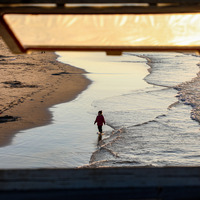 MIDEAST-GAZA CITY-BEACH-SUNSET