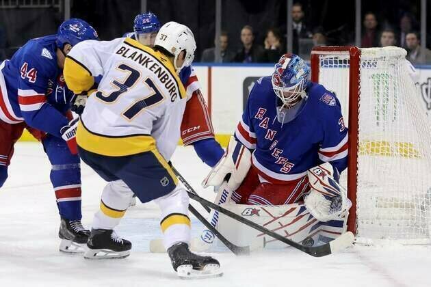 NHL roundup: Rangers down Predators for first home win