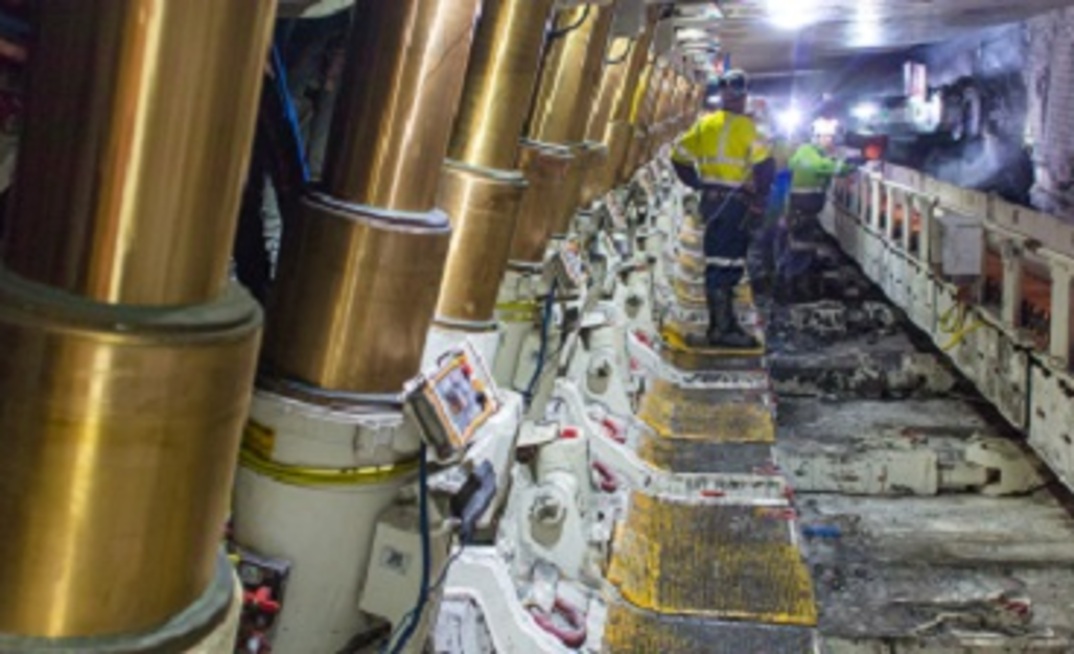 Underground at Glencore's Ulan mine in NSW.
