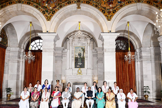 President Murmu confers National Florence Nightingale Awards to 15 awardees at Rashtrapati Bhavan