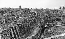 Captured German trenches after the Battle of Messines. Photo: Australian War Memorial