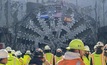 The Herrenknecht TBM “Chessie” at the breakthrough for the Parallel Thimble Shoal Tunnel for the Chesapeake Bay Bridge-Tunnel