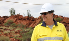 IMAGE: Paul-Alain Hunt - Azure Minerals managing director Anthony Rovira on a site visit with Australia's Mining Monthly.