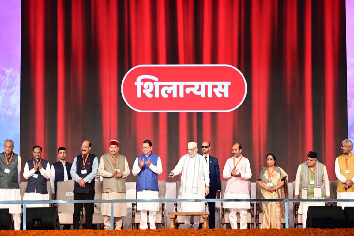 Amit Shah lays foundation stone for development projects worth Rs 1,129 crore in Uttarakhand