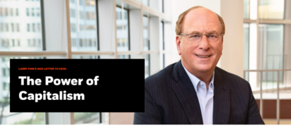 Larry Fink's view on stakeholder capitalism  