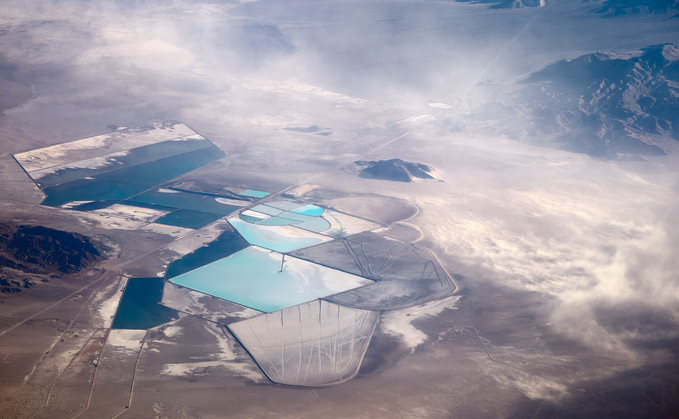Aerial view of the Rockwood Lithium mine in Silver Peak Nevada | Credit: iStock