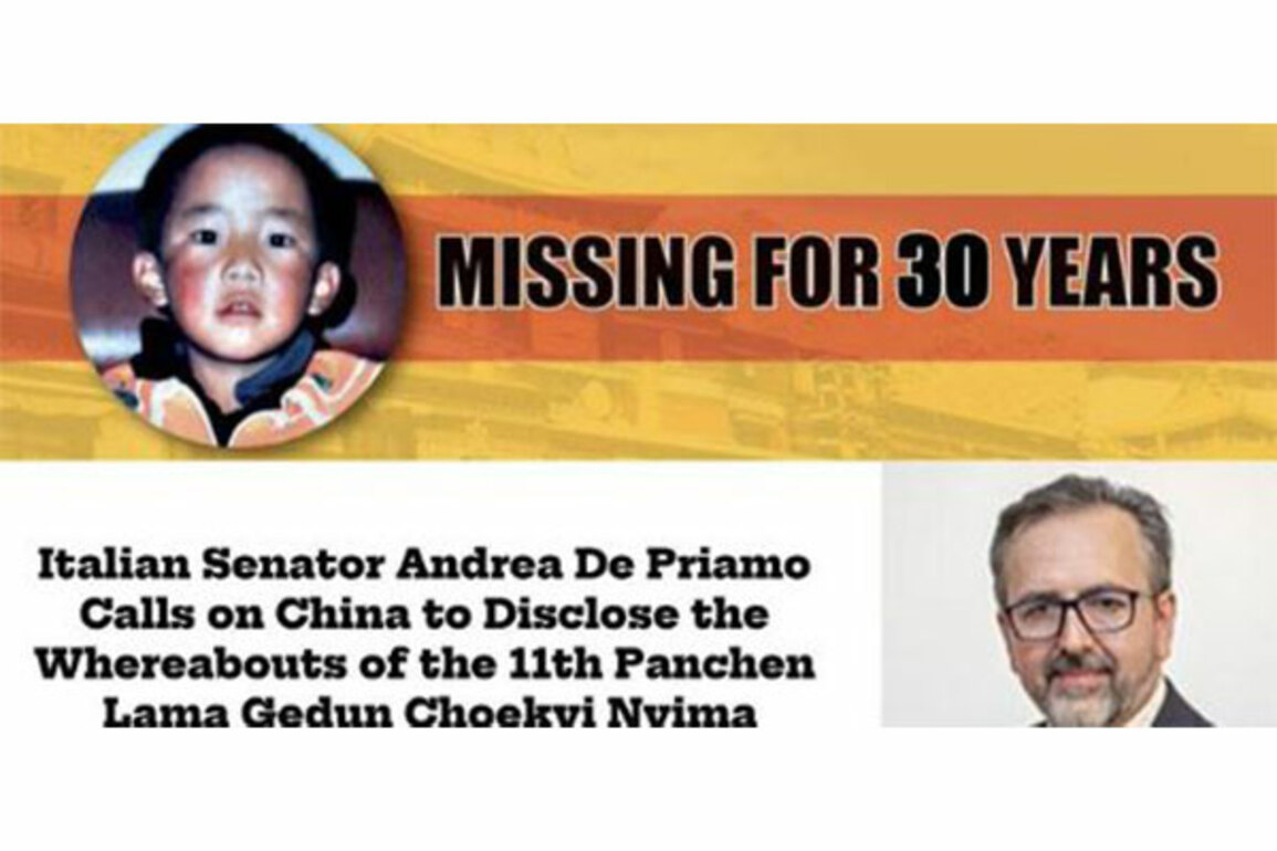 Italian Senator demands China reveal fate of 11th Panchen Lama on 30th anniversary of his disappearance