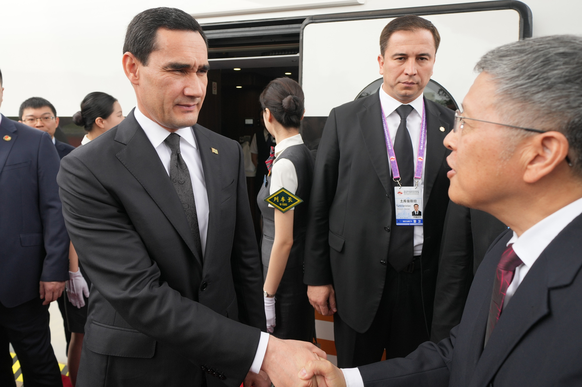 CHINA-BEIJING-TURKMEN PRESIDENT-ARRIVAL (CN)