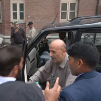 J-K: Baramulla MP Abdul Rashid Sheikh, on interim bail, visits SMHS hospital to meet ailing father