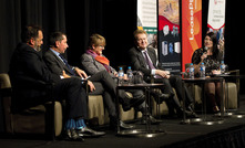  L-R: George Bauk, Rob Waugh, Lynda Burnett and David Flanagan with panel moderator Kirsty Danby