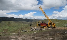 Drilling at Tinka Resources' Ayawilca project in Peru