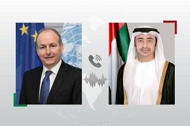 Abdullah bin Zayed, Irish FM review latest regional developments