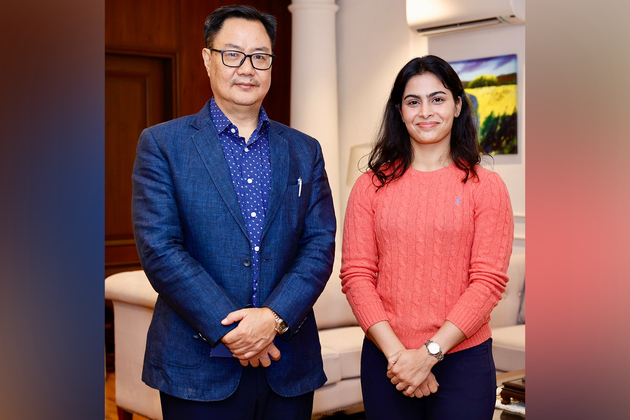 Kiren Rijiju praises Manu Bhaker for Olympic feats, calls her Inspiration for future Indian athletes