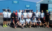 Keyline team using pedal power for charity 