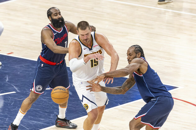 (SP)U.S.-LOS ANGELES-BASKETBALL-NBA-CLIPPERS VS NUGGETS