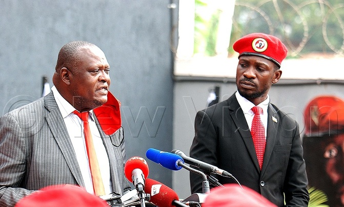 Security confirm holding NUP's Kibalama for his safety Security confirm holding NUP's Kibalama for his safety