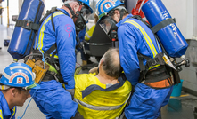 An exercise at the 2016 Australian Mines Rescue champions held at Kestrel.  