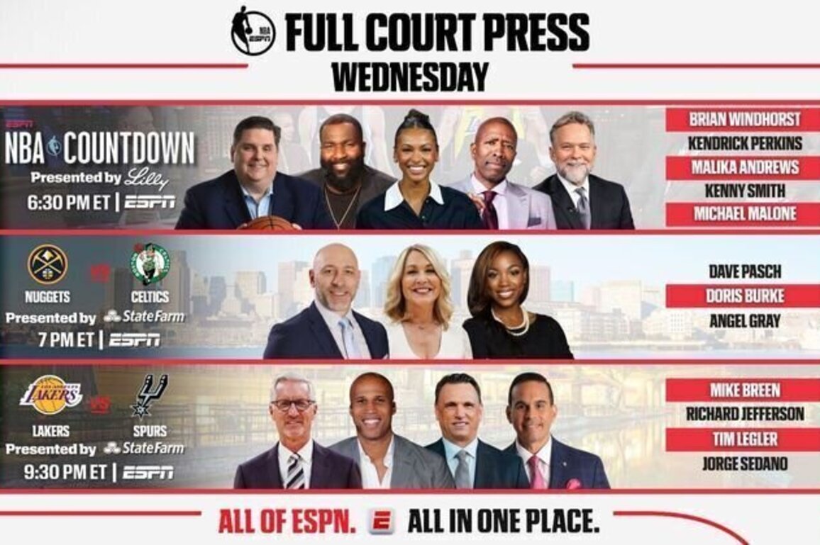 ESPN NBA Full Court Press: LeBron James and Luka Doni lead the Lakers against the Spurs on Wednesday
