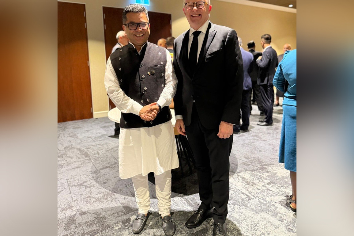 MoS Pabitra Margherita meets Australia PM Albanese at Port Moresby during Papua New Guinea I-day celebrations