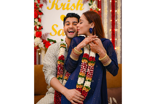"Qubool hai se saath phero tak": Saaraa Khan marries actor Krish Pathak in intimate court ceremony